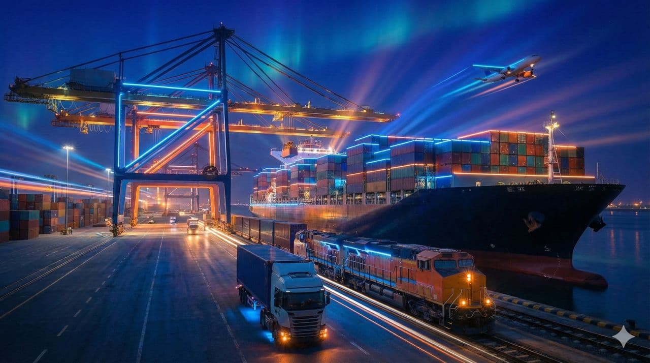 Hero Background - Modern Port and Logistics Hub